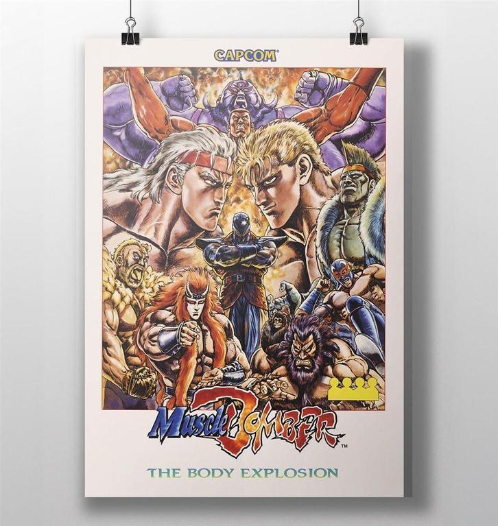 Muscle BomberCapcom Retro Arcade videogame POSTER, Verzamelen, Posters, Nieuw, Film en Tv, A1 t/m A3, Verzenden