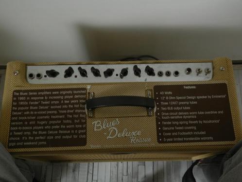 Fender Blues Deluxe Reissue Tweed 1x12 combo, Muziek en Instrumenten, Versterkers | Bas en Gitaar, Zo goed als nieuw, Gitaar, Minder dan 50 watt