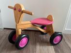 Houten Loopfiets Roze, Kinderen en Baby's, Speelgoed | Buiten | Voertuigen en Loopfietsen, Ophalen, Zo goed als nieuw, Loopfiets
