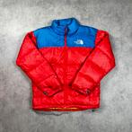 The North Face Puffer Jas - 700 Series - Rood/Blauw/Geel- L, Maat 52/54 (L), Blauw, Vintagie, Haulerwijk