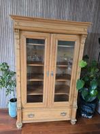 Servieskast / garderobe kast ANTIEK, Huis en Inrichting, Kasten | Vitrinekasten, Gebruikt, 100 tot 150 cm, Glas, Ophalen of Verzenden