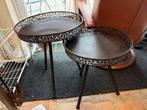 Bijzet tafeltjes metaal, 45 tot 60 cm, Minder dan 55 cm, Metaal of Aluminium, Rond