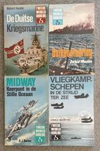 WO II ; strijd op zee ; 4 boeken in z.g.a.n. staat, Tweede Wereldoorlog, Marine, Ophalen of Verzenden, Zo goed als nieuw