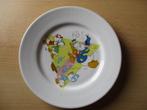 Disney Donald Duck ontbijtbordje met Kwik, Kwek en Kwak, Ophalen of Verzenden, Donald Duck, Gebruikt, Beeldje of Figuurtje