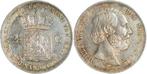 Nederland – Willem III – 2½ Gulden 1858, Zilver, Ophalen of Verzenden, Koningin Wilhelmina, Losse munt