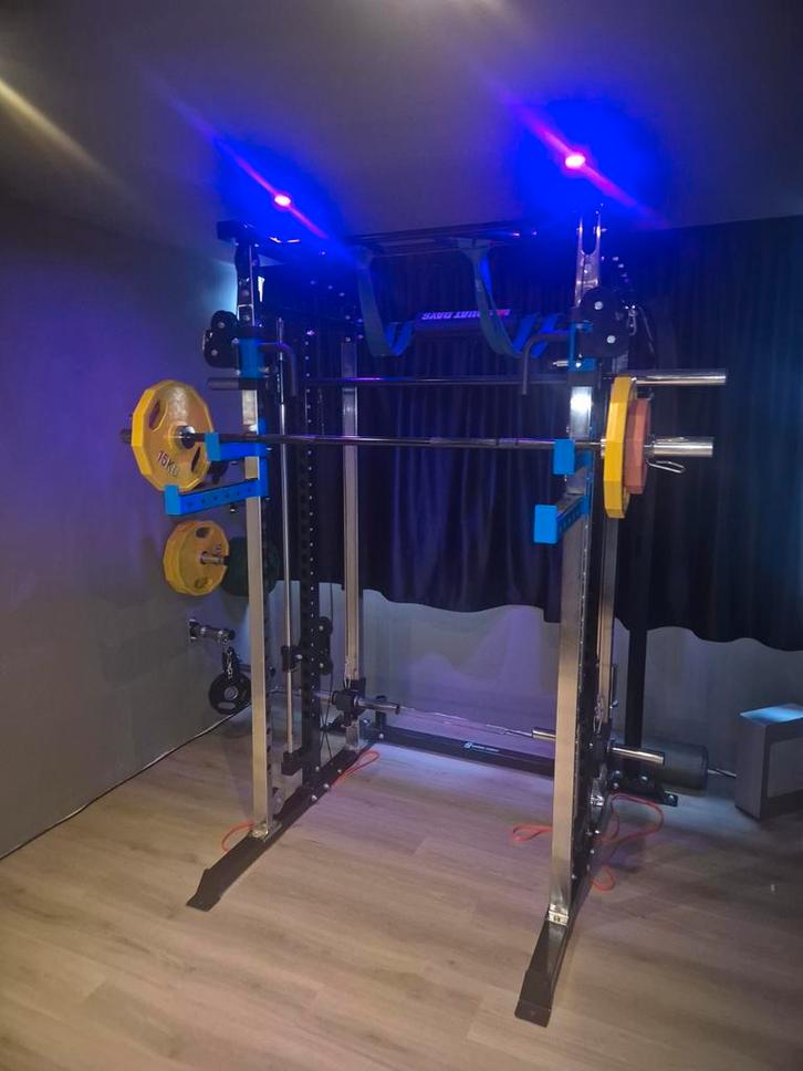 Complete Gym Set incl. Crosstrainer, Sport en Fitness, Fitnessapparatuur, Zo goed als nieuw, Krachtstation, Armen, Benen, Borst