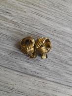 Vintage messing oorbellen (clip) zgan, Ophalen of Verzenden, Zo goed als nieuw, Overige materialen