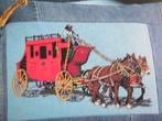 Borduurpatroon  Postkoets met paarden  nr 5603, Hobby en Vrije tijd, Borduren en Borduurmachines, Verzenden, Nieuw, Handborduren