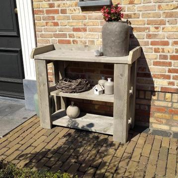 Oppottafels van steigerhout  beschikbaar voor biedingen