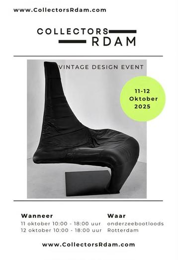 Vintage design event Rotterdam exclusieve vroege toegang  beschikbaar voor biedingen