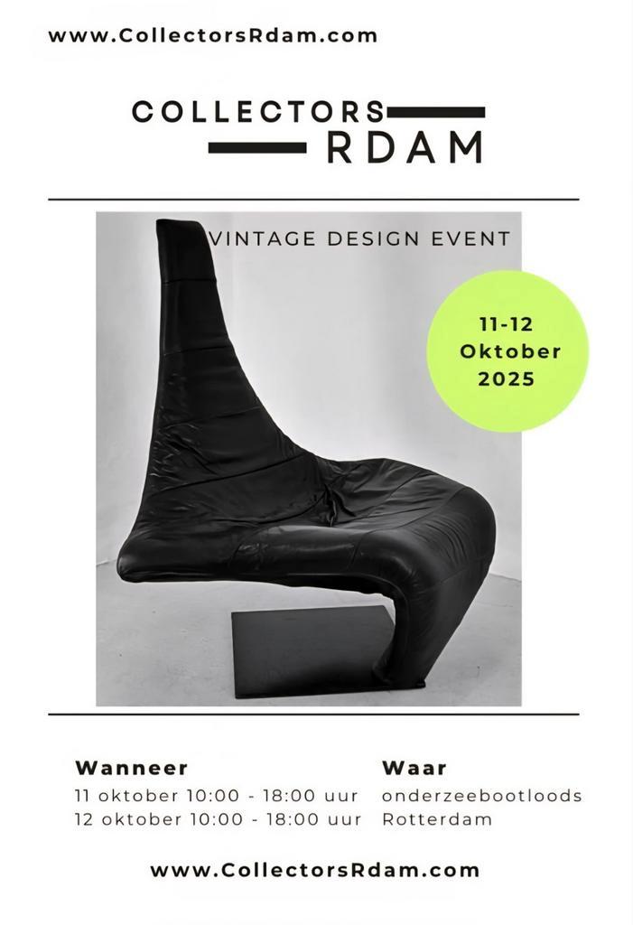 Vintage design event Rotterdam exclusieve vroege toegang, Antiek en Kunst, Kunst | Designobjecten, Ophalen of Verzenden