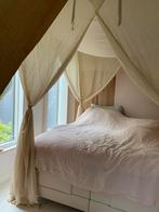 Grote 2-persoons klamboe - Beige Katoen, Huis en Inrichting, Gebruikt, Beige, Tweepersoons, Ophalen of Verzenden