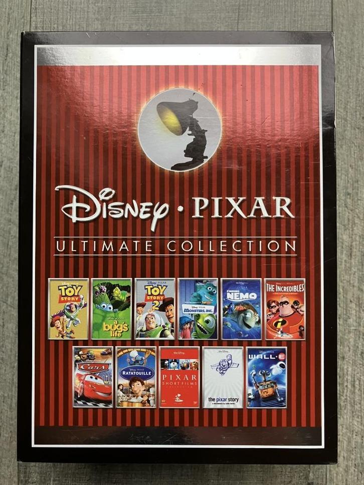 PIXAR 11 ULTIMATE COLLECTION BOX DVD VL, Cd's en Dvd's, Dvd's | Tekenfilms en Animatie, Zo goed als nieuw, Amerikaans, Tekenfilm