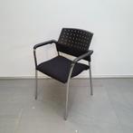 Design vergaderstoelen - zwarte stof, Gebruikt