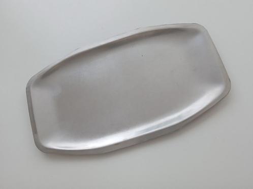 Rvs metalen serveerbord, Huis en Inrichting, Keuken | Servies, Gebruikt, Bord(en), Verzenden