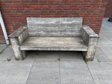 Tuinbank van steigerhout beschikbaar voor biedingen