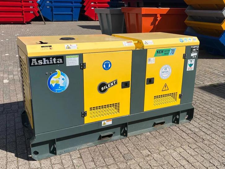 Aggregaat NIEUWE Ashita 70 kVA ZH4100ZD (bj 2025), Zakelijke goederen, Machines en Bouw | Aggregaten