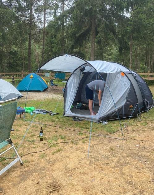Safarica 4 persoonstent, Caravans en Kamperen, Tenten, tot en met 4, Gebruikt, Ophalen