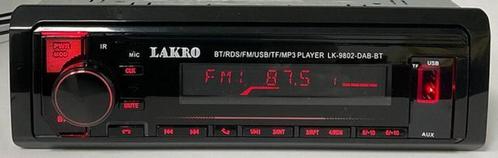 LAKRO auto radio 1 din FM-BT-AUX-USB-DAB-COLOR DISPLAY-TELEF, Auto diversen, Autoradio's, Nieuw, Ophalen of Verzenden