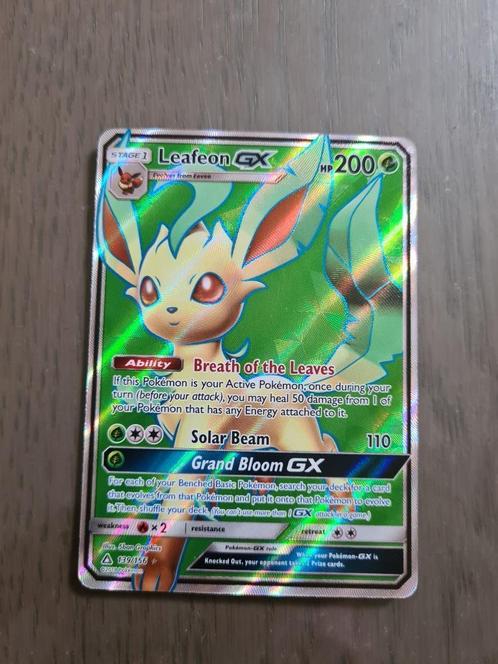 Leafeon GX 139/156 Ultra prism Pokemonkaart, Hobby en Vrije tijd, Verzamelkaartspellen | Pokémon, Nieuw, Losse kaart, Foil, Ophalen of Verzenden