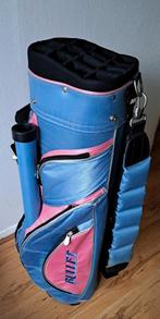 Blauw Roze Bullet Golftas Cartbag met regenkap., Ophalen, Gebruikt, Tas, Overige merken