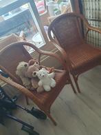 twee rotan stoelen, Huis en Inrichting, Stoelen, Ophalen, Twee, Bruin, Riet of Rotan