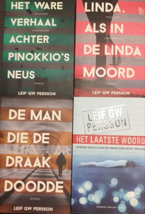 Leif GW Persson:Linda.Lindamoord&Ware verhaal Pinokkio's neu, Boeken, Thrillers, Gelezen, Scandinavië, Ophalen of Verzenden