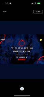 Ade samenzwering afas 25 oktober, Tickets en Kaartjes, Evenementen en Festivals, Drie personen of meer