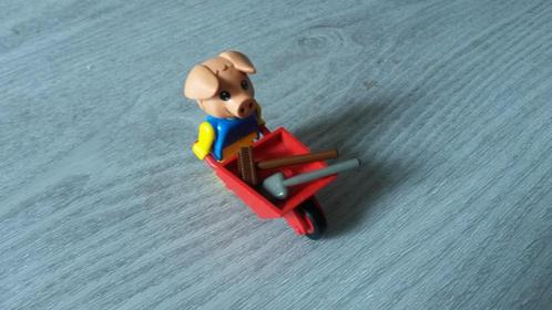 Lego Fabuland 325 varken met kruiwagen en gereedschap, Kinderen en Baby's, Speelgoed | Duplo en Lego, Gebruikt, Duplo, Complete set