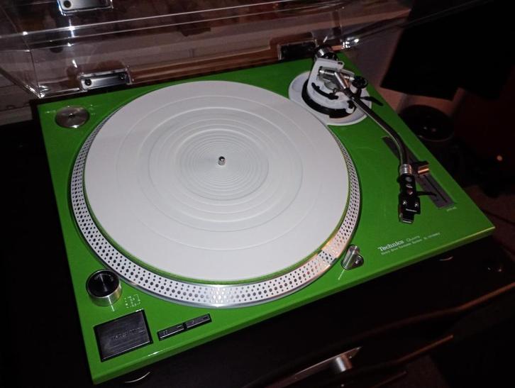 Technics SL-1210 Mk2 Green-Vinyl custom, Audio, Tv en Foto, Platenspelers, Zo goed als nieuw, Platenspeler, Technics, Pitch-regelaar