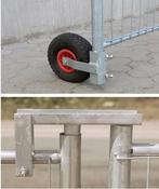 Bouwhekwiel met luchtband + bouwhekscharnier, Ophalen of Verzenden, Nieuw