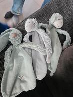 Kersttip: set van 3 knuffeldoekjes - Konijn en Aapjes, Ophalen of Verzenden, Zo goed als nieuw, Overige typen