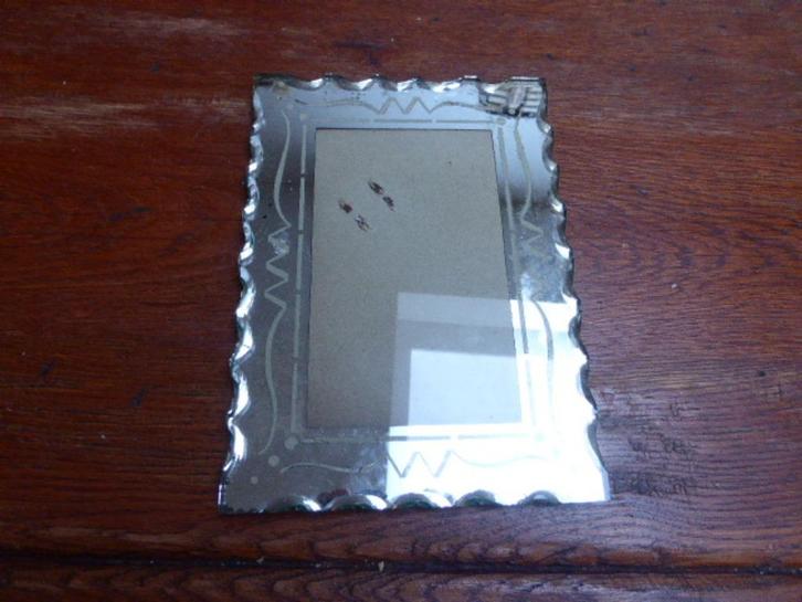 Art deco fotolijstje in spiegelglas, Antiek en Kunst, Antiek | Woonaccessoires, Ophalen of Verzenden