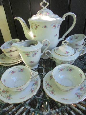 Koffieservies Seltmann Weiden Bavaria bloemetjes guirlande beschikbaar voor biedingen