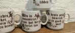 Vintage KRONESTER BAVARIA mokken Friesche spreuken., Ophalen of Verzenden, Gebruikt, Overige stijlen, Kop(pen) en/of Schotel(s)