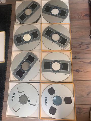 8x 26 cm haspels met tape TDK beschikbaar voor biedingen