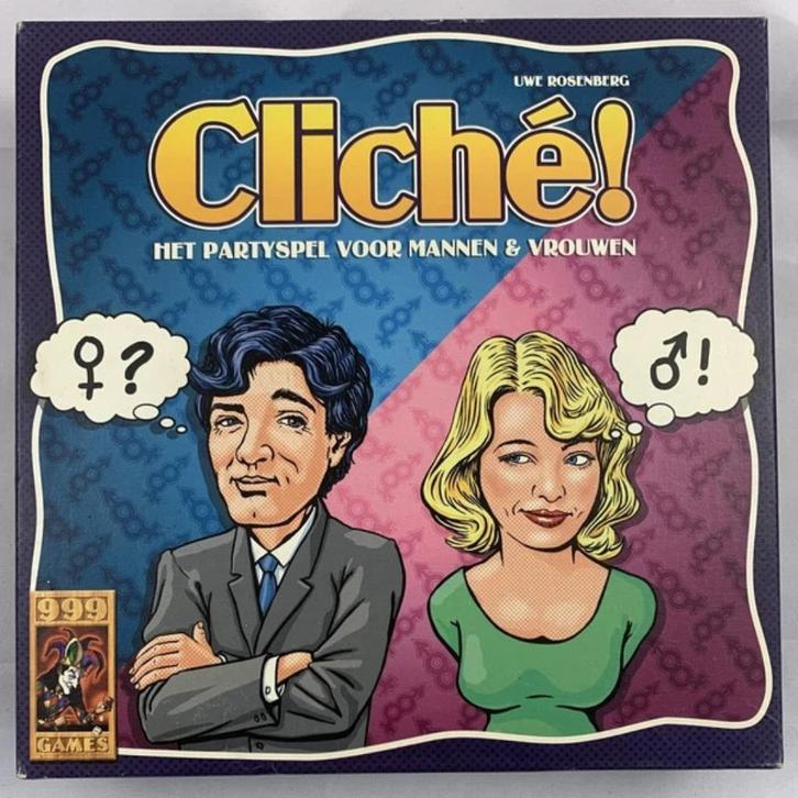 Cliché 999 Games partyspel compleet mannen en vrouwen, Hobby en Vrije tijd, Gezelschapsspellen | Bordspellen, Zo goed als nieuw