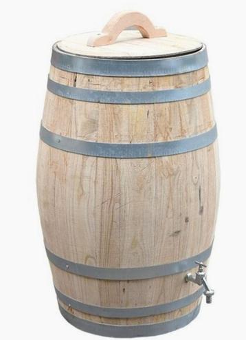 150liter nieuwe kastanjehouten regentonnen  beschikbaar voor biedingen