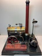 Grote Stoommachine met Dynamo en Lamp., Antiek en Kunst, Verzenden