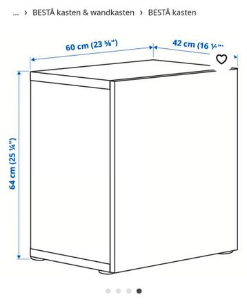 Ikea Besta kastjes met glazen deurtjes - afbeelding 6