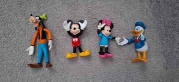 Disney Buigpoppetjes Set - Mickey, Minnie, Donald, Goofy beschikbaar voor biedingen
