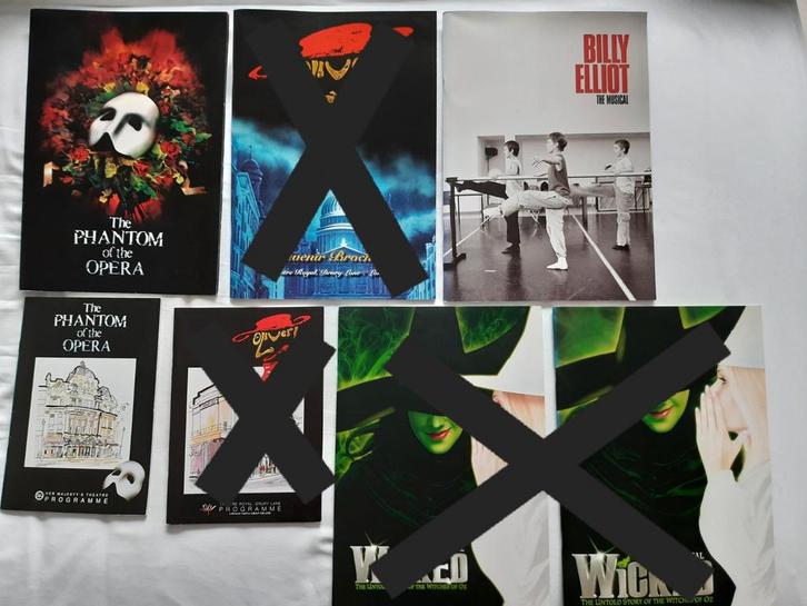 Nog 2 musical programmaboekjes uit Londen, 2007-2011, Boeken, Kunst en Cultuur | Dans en Theater, Gelezen, Ballet of Musical, Ophalen of Verzenden