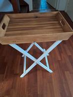 Opvouwbare bijzettafel annex dienblad, Ophalen, Minder dan 55 cm, Scandinavisch, Zo goed als nieuw