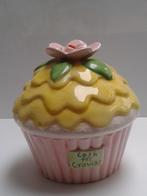 SPAARPOT <> grote CUPCAKE van Keramiek 14 x 14 cm., Ophalen of Verzenden, Zo goed als nieuw, Steen, Aardewerk of Keramiek, Dier