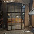 Unieke Spiegel 200x140 | Exclusief RensCreates | Gietijzer |, Huis en Inrichting, Woonaccessoires | Spiegels, 200 cm of meer, Nieuw