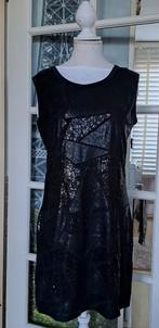 Zwarte jurk met pailletten, Maat 38/40 (M), Zwart, Zo goed als nieuw, Boven de knie