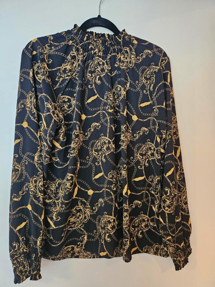 Zwarte Turtle Nek Blouse, Kleding | Dames, Blouses en Tunieken, Zo goed als nieuw, Maat 38/40 (M), Zwart, Ophalen of Verzenden