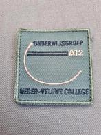 Borstpatch VEVA ONDERWIJSGROEP A12 NEDER VELUWE COLLEGE, Verzamelen, Ophalen of Verzenden, Landmacht, Nederland, Embleem of Badge