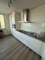 complete used kitchen with combi/induction hob/hood, Ophalen, Wit, Hoekkeuken, Zo goed als nieuw