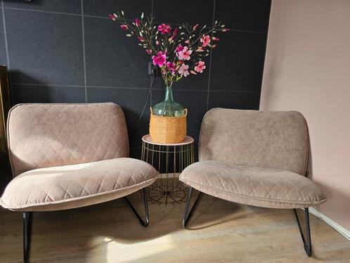 Twee stoere fauteuils, Huis en Inrichting, Fauteuils, Zo goed als nieuw, Stof, 75 tot 100 cm, 75 tot 100 cm, Ophalen